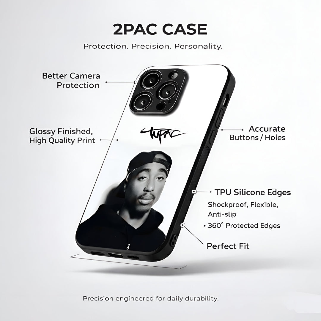 2pac Aesthetic Phone Case for iPhone & Android