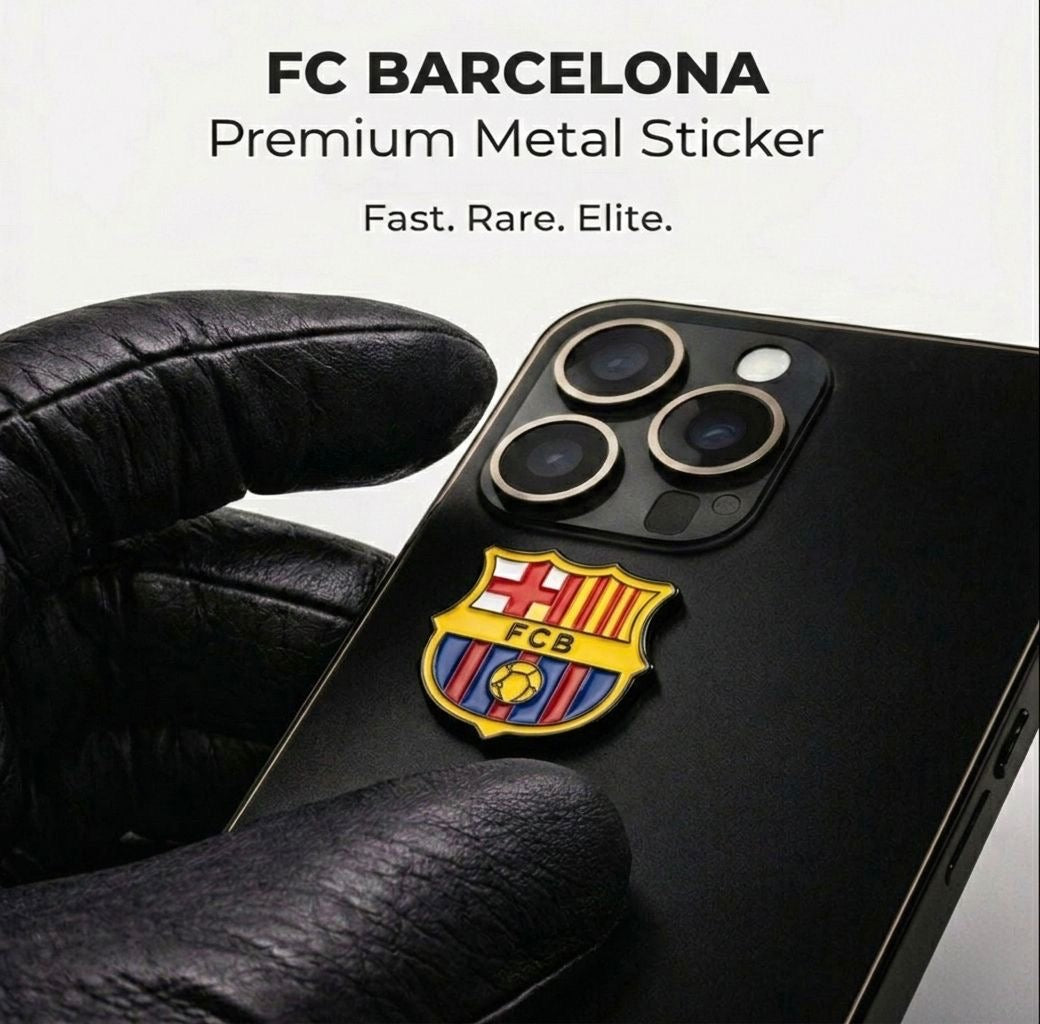 #9 FCB Premium Metal Sticker for Phone & Laptop