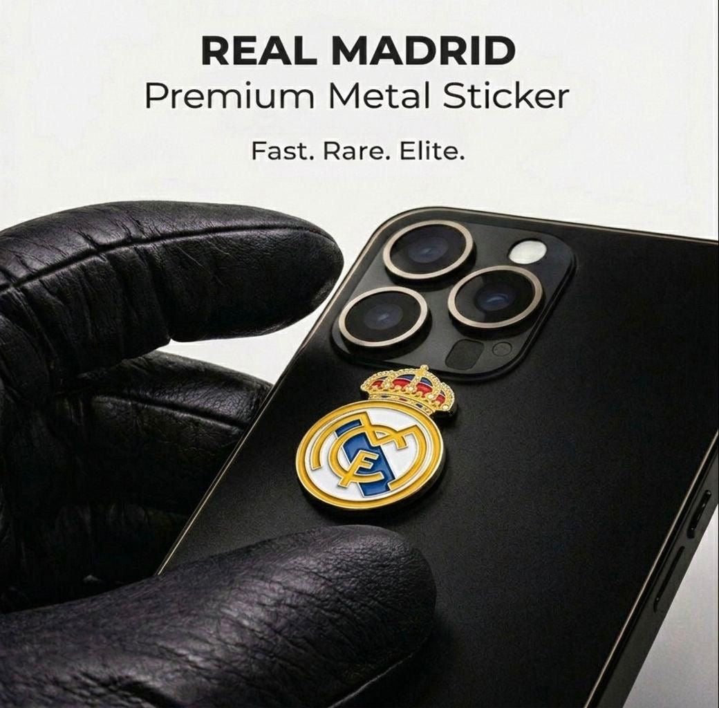 #21 Real Madrid Premium Metal Sticker for Phone & Laptop
