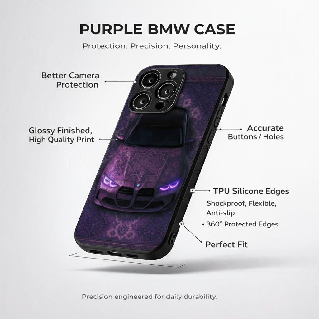 Purple BMW Aesthetic Phone Case for iPhone & Android