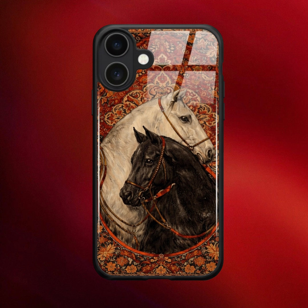 Persian Horses Aesthetic Phone Case for iPhone & Android