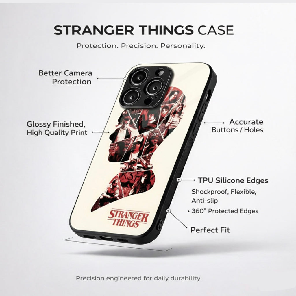 Stranger things Crimson Aesthetic Phone Case for iPhone & Android