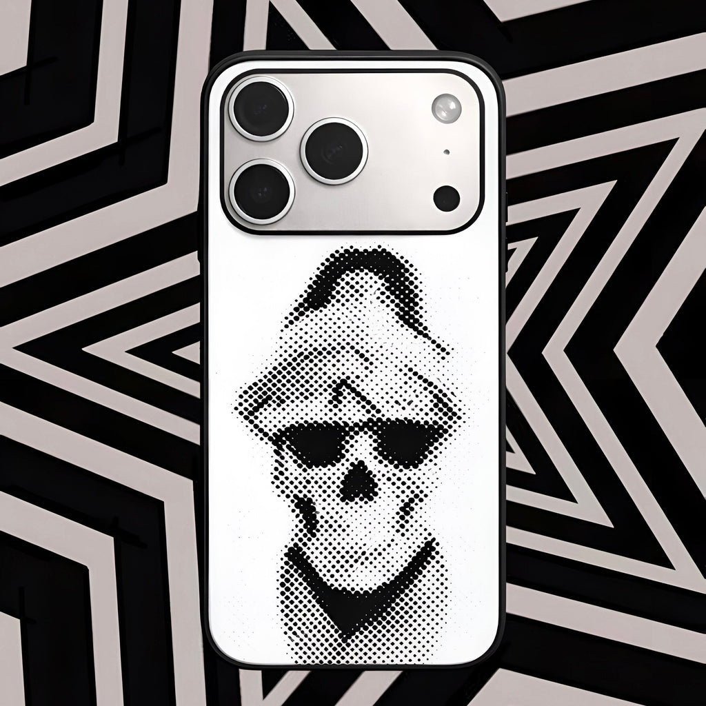 Skull girl Aesthetic Phone Case for iPhone & Android