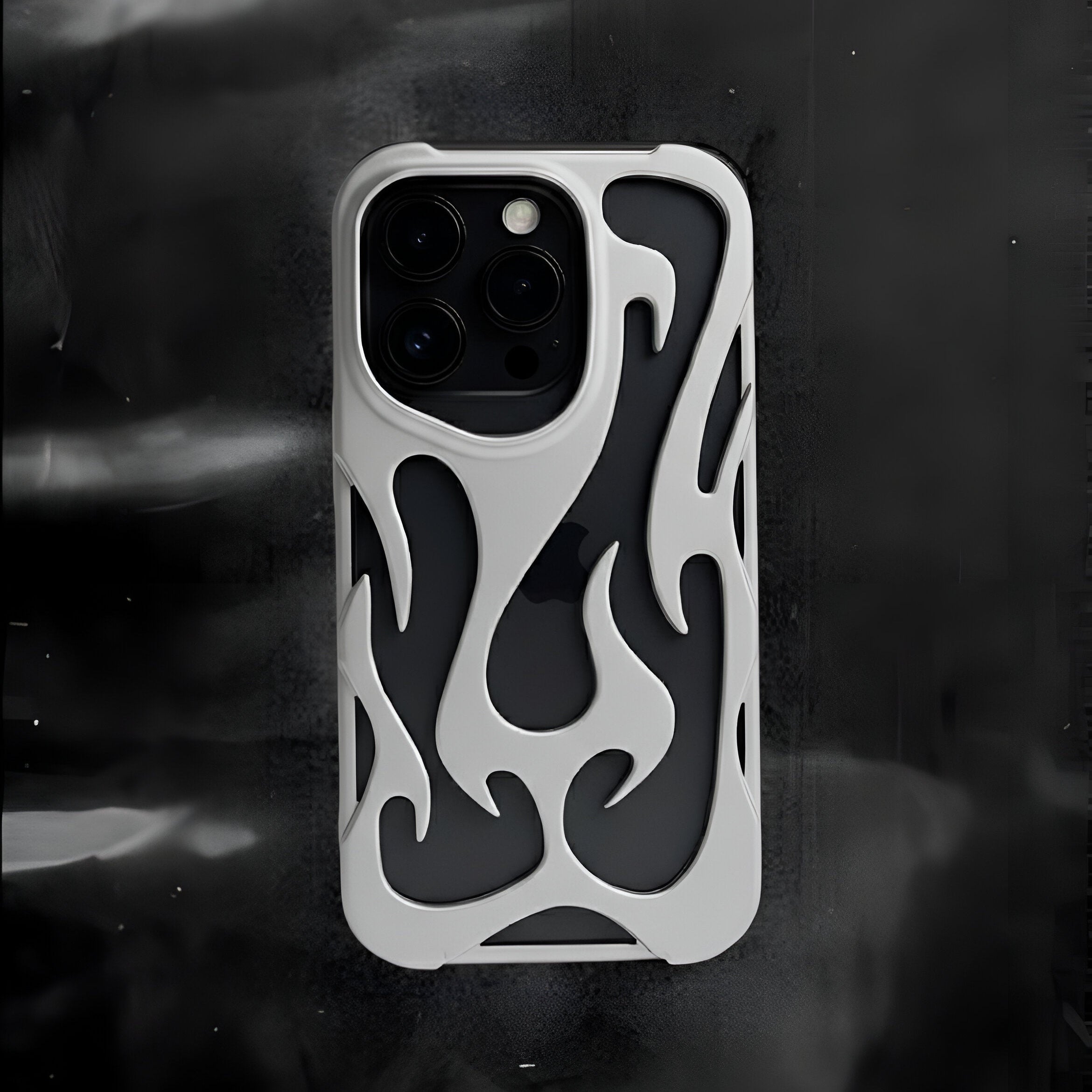 Flame case ( silver )