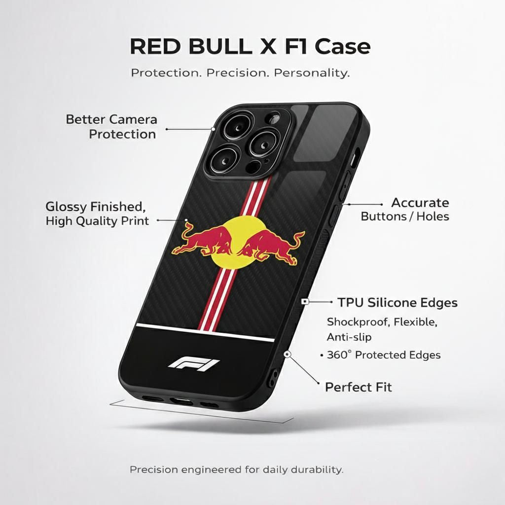 Red bull x F1 Aesthetic Phone Case for iPhone & Android