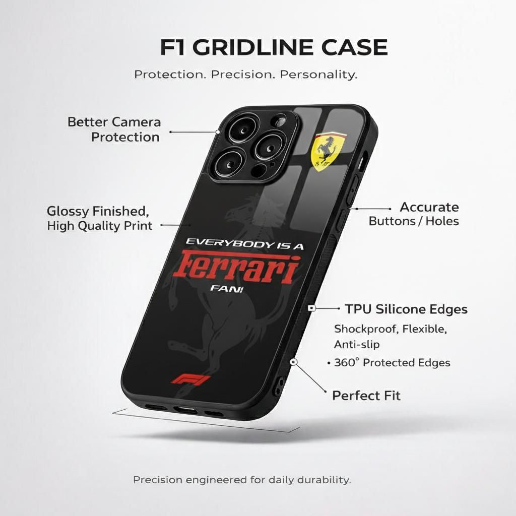 F1 Gridline Aesthetic Phone Case for iPhone & Android