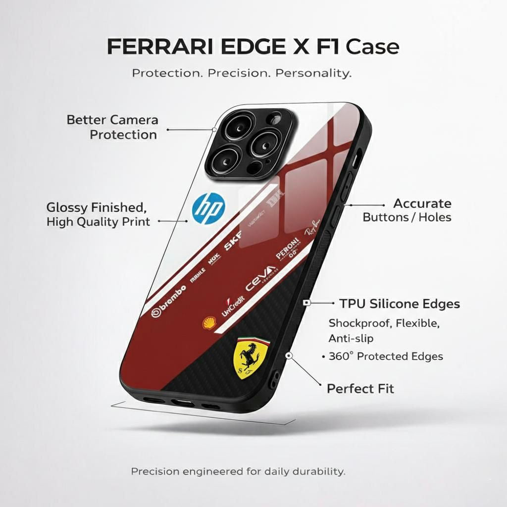 Ferrari edge x F1 Aesthetic Phone Case for iPhone & Android