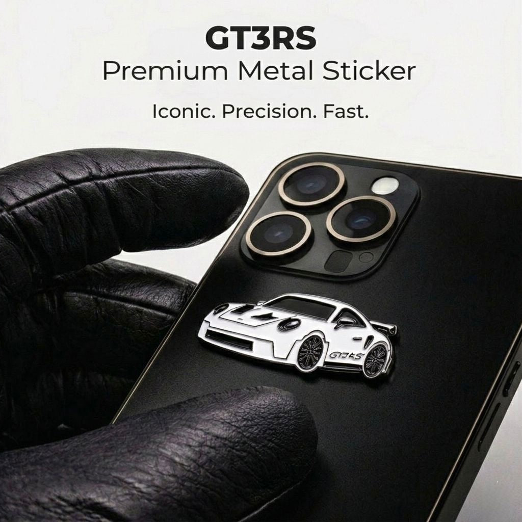 #7 GT3RS Premium Metal Sticker for Phone & Laptop