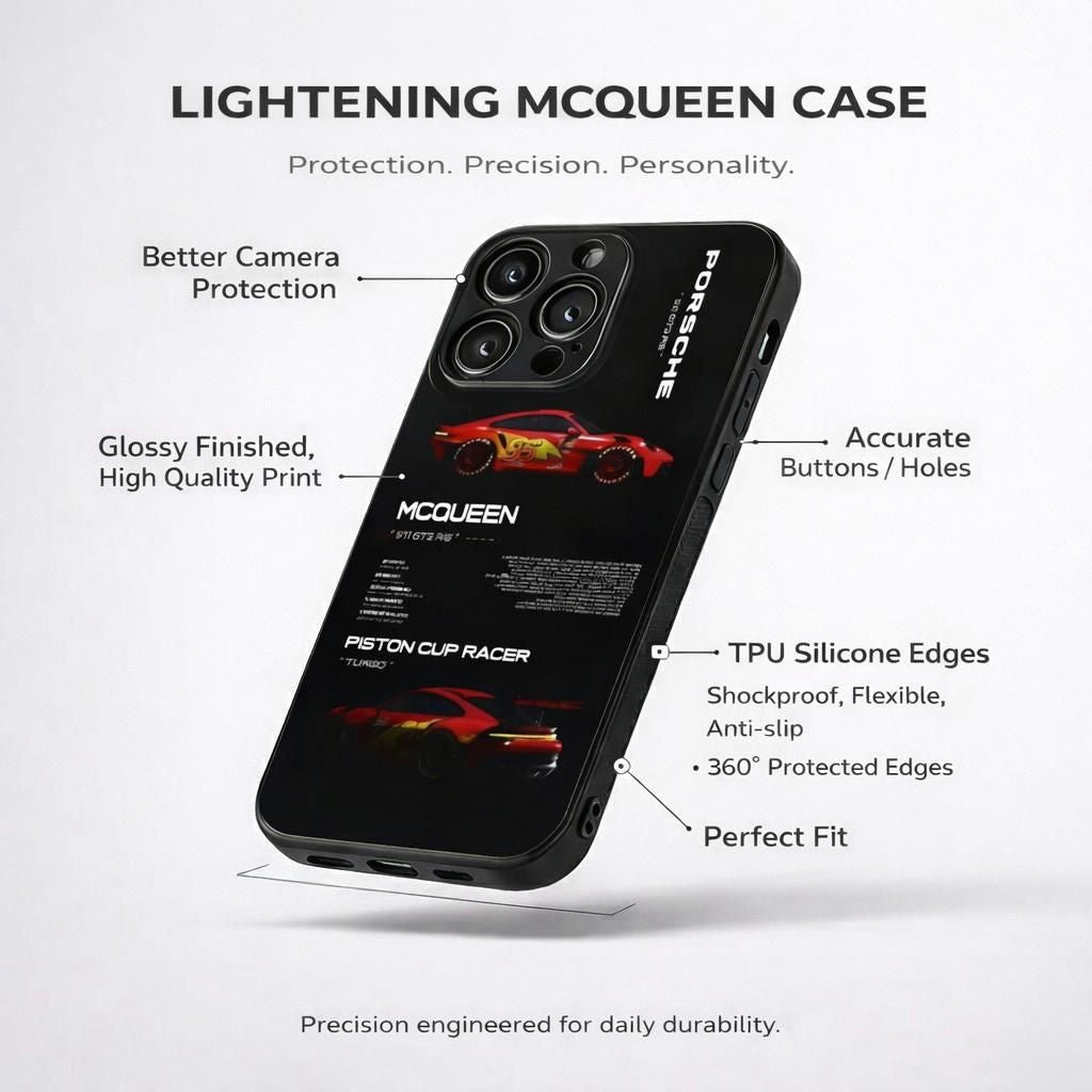 Lightning McQueen Aesthetic Phone Case for iPhone & Android