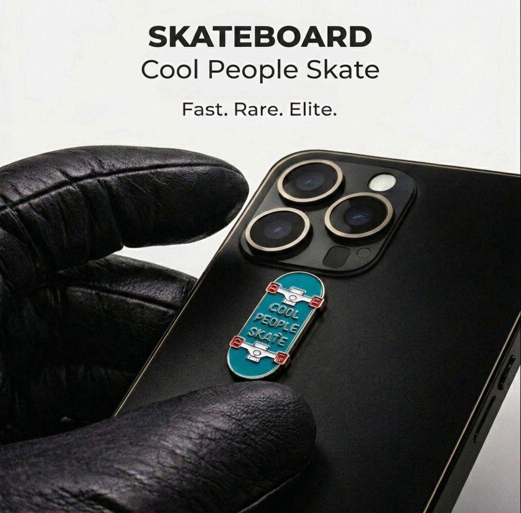 #22 Skateboard Premium Metal Sticker for Phone & Laptop