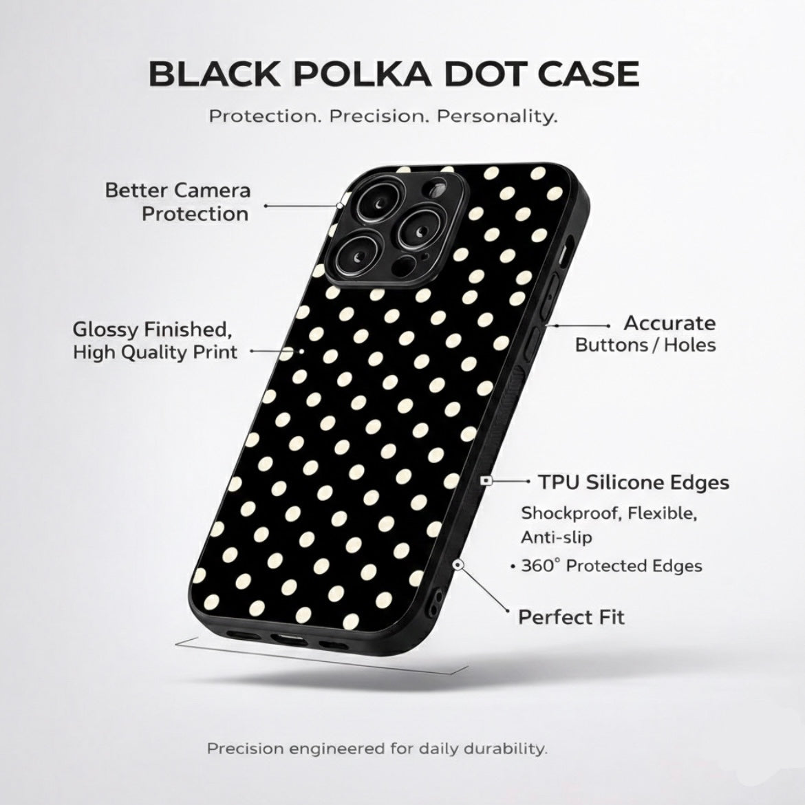 Polka Dot Aesthetic Phone Case for iPhone & Android