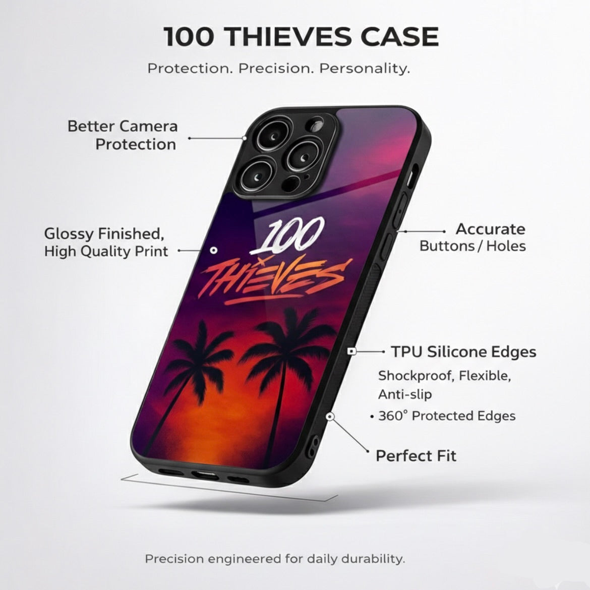 100 thieves Aesthetic Phone Case for iPhone & Android