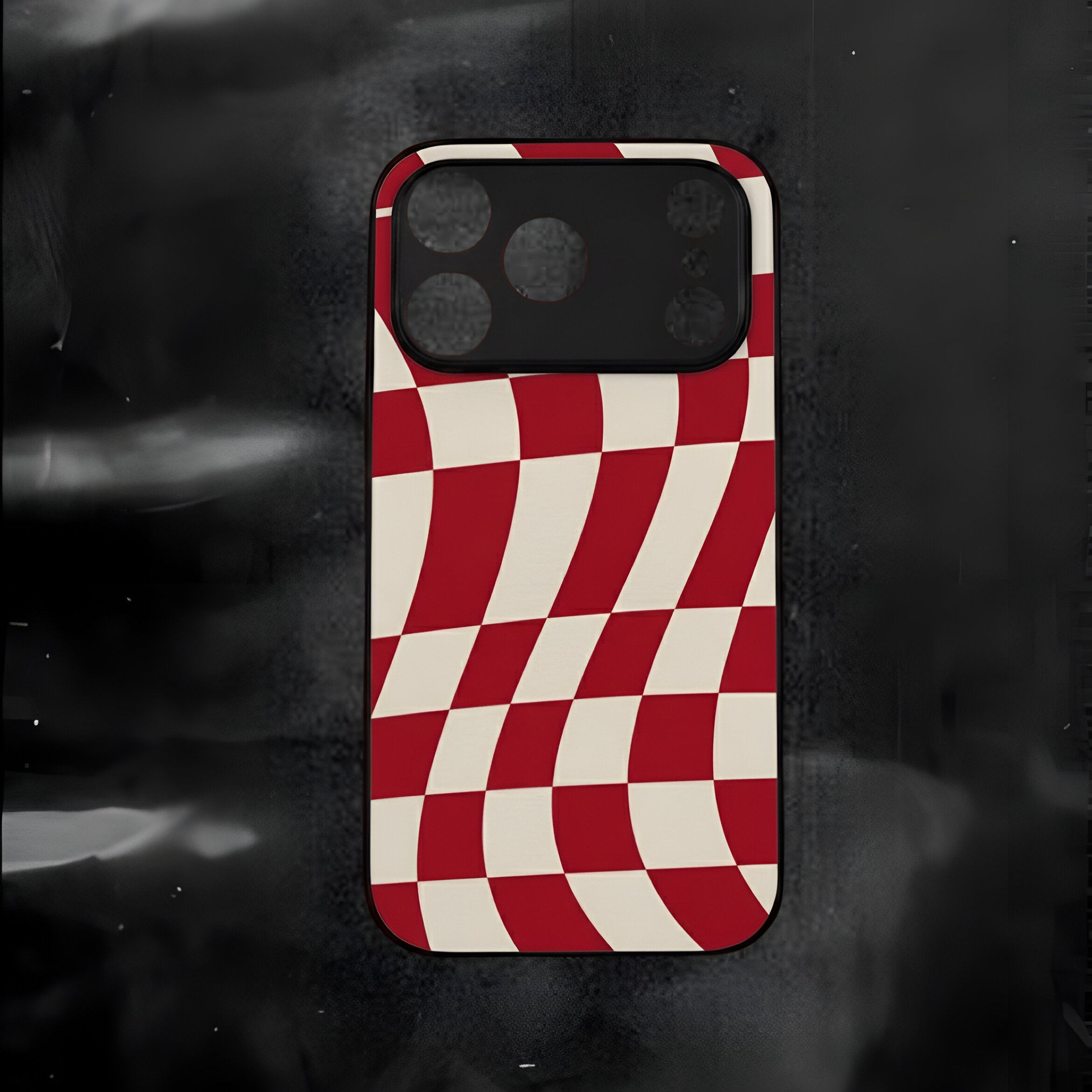 Red checkered case