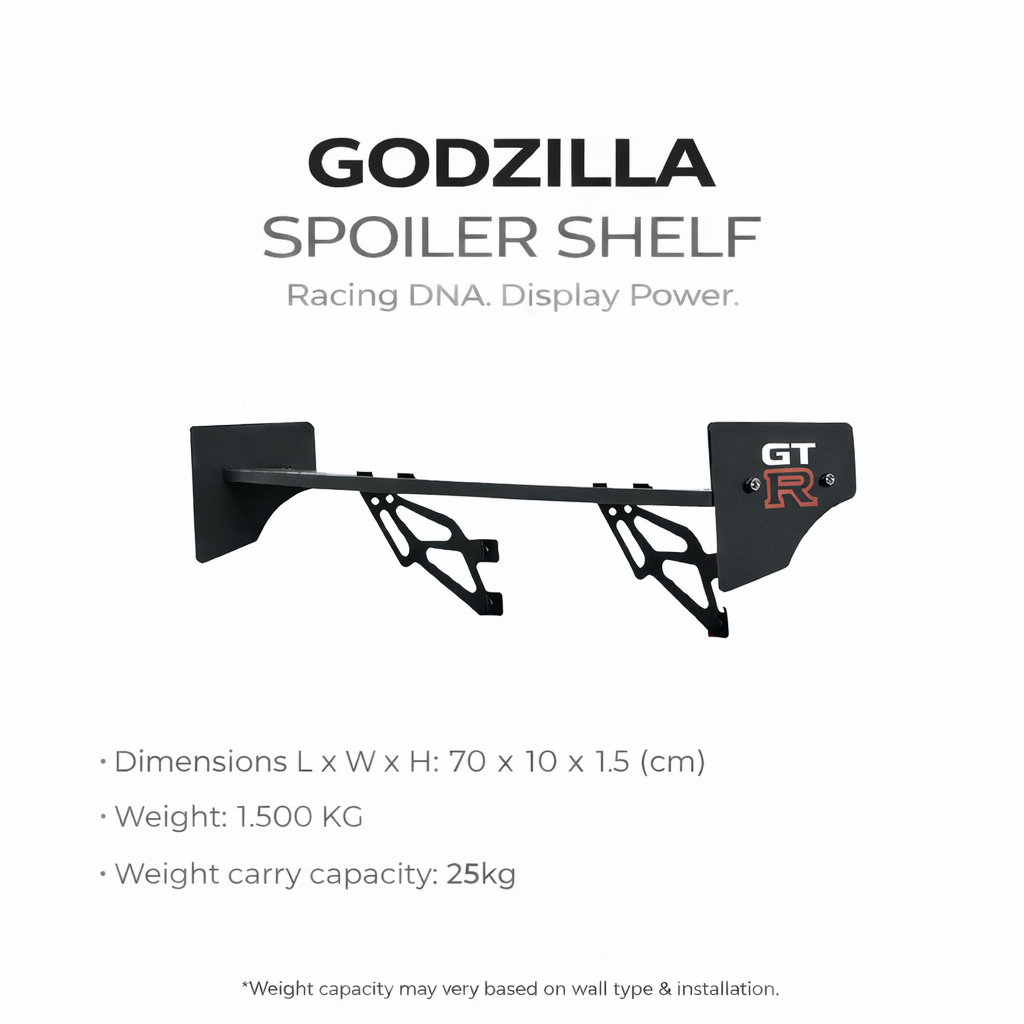 Godzilla spoiler shelf