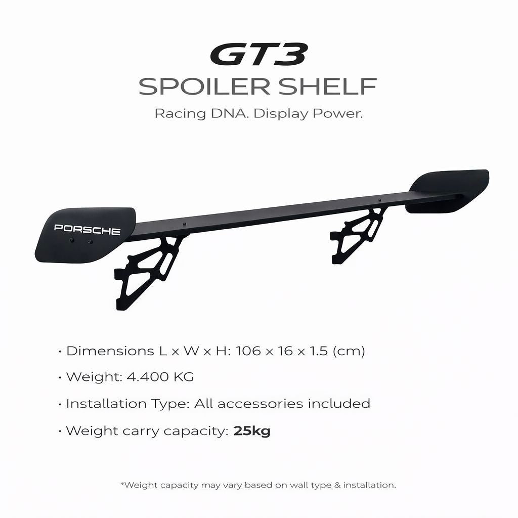 GT3 spoiler shelf